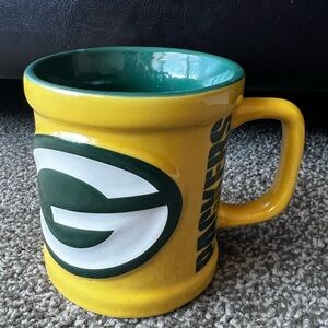 Vintage Green Bay Packers Yellow Mug